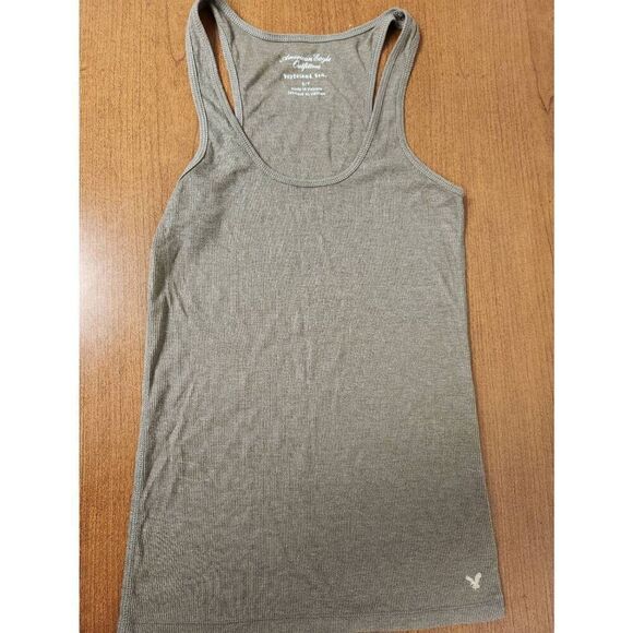 American Eagle set of 2 SMALL tank tops. 1-pink and 1-tan - Picture 4 of 7